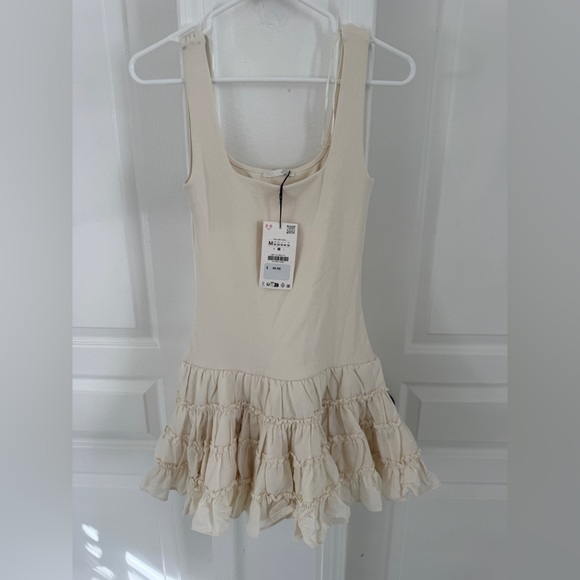 Zara Dresses & Skirts - Zara Cream Mini Dress